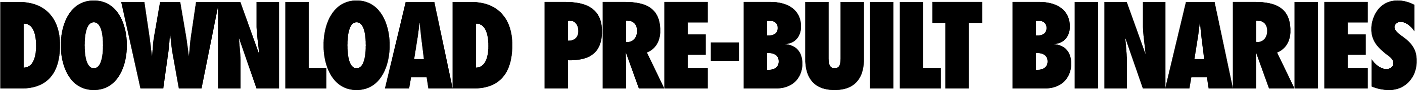Download pre-built binaries
